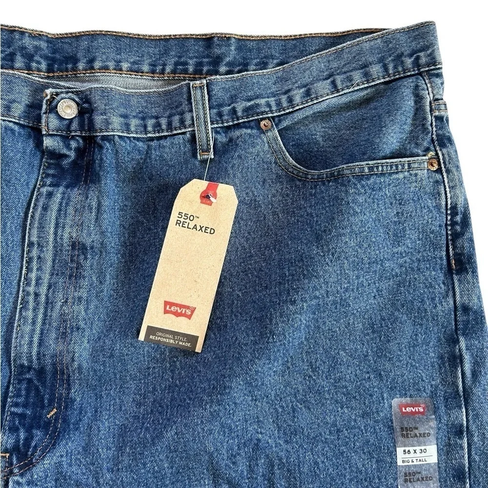 Levi’s 56x30 550 RELAXED FIT MEN'S JEANS (BIG & TALL) straight leg medium
